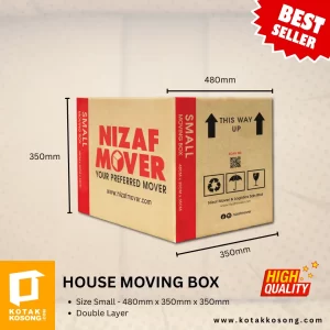 Kotak Pindah Rumah Nizaf Mover (483 X 355 X 355 mm) - Double Layer Small