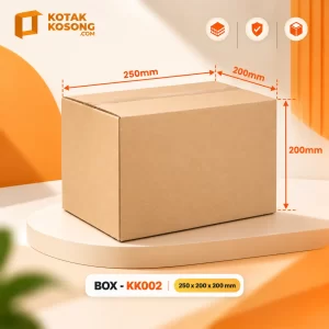 Kotak KK002 (250 x 200 x 200 mm) - Single Layer